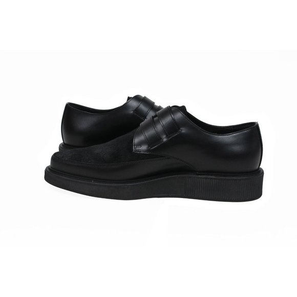 Lanvin Mens Chunky Creeper Derbys 10 L8 Black Leather Pony Hair Dress Monk Strap main image 9